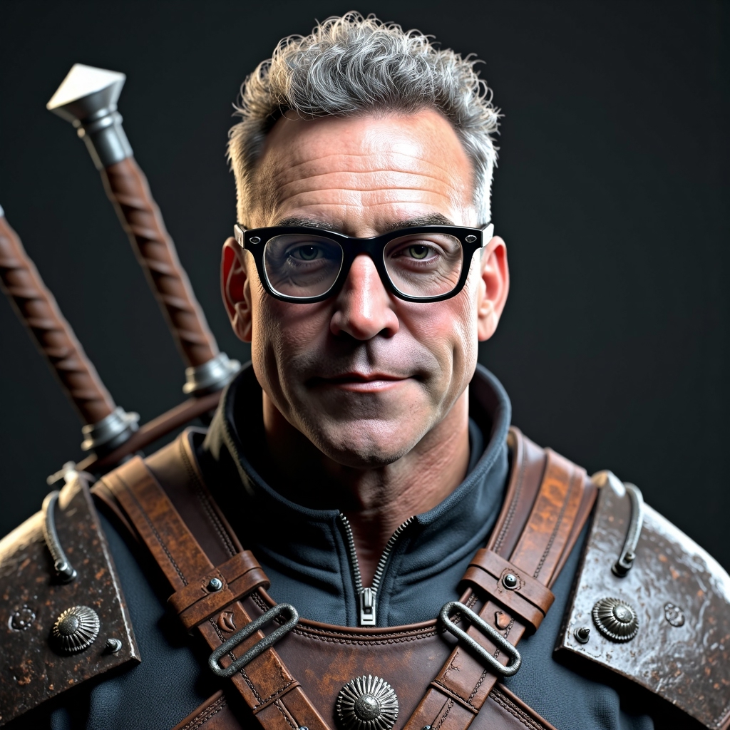 The Witcher game engine 3d cgi render im-FLUX TRAI